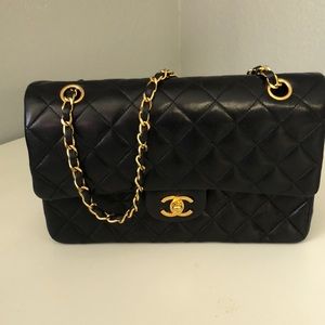 Chanel Black Medium Flap w/Gold